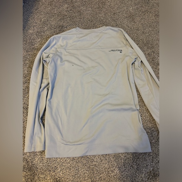 Nike Gray Penn State Nittany Lions Sideline Long Sleeve V-Neck Shirt HOLES - Picture 9 of 11